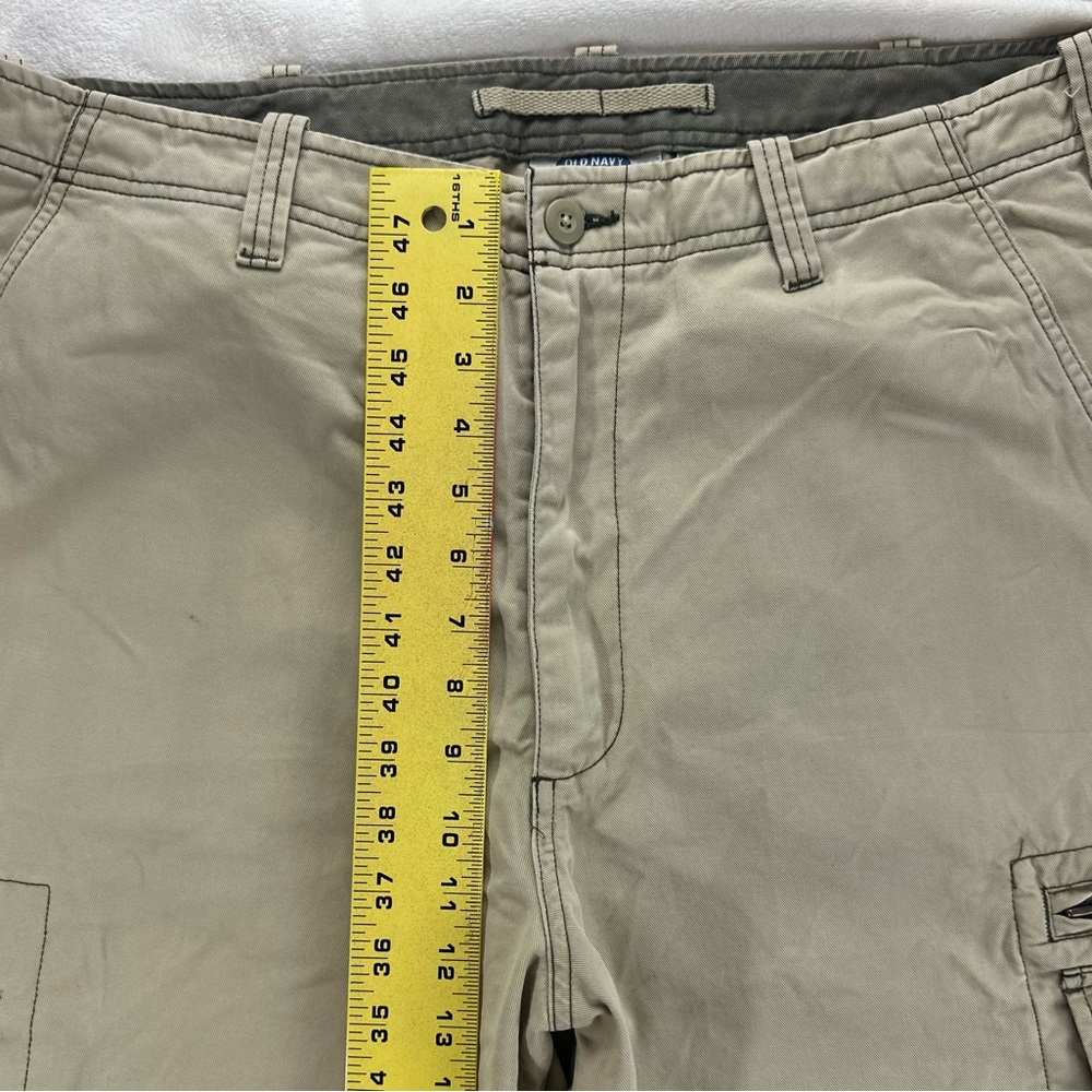 Oldβ Navy Menβs Cargo Convertible Pants Khaki Beige 36x30 Zip-Off Hiking Outdoor - Picture 12 of 14